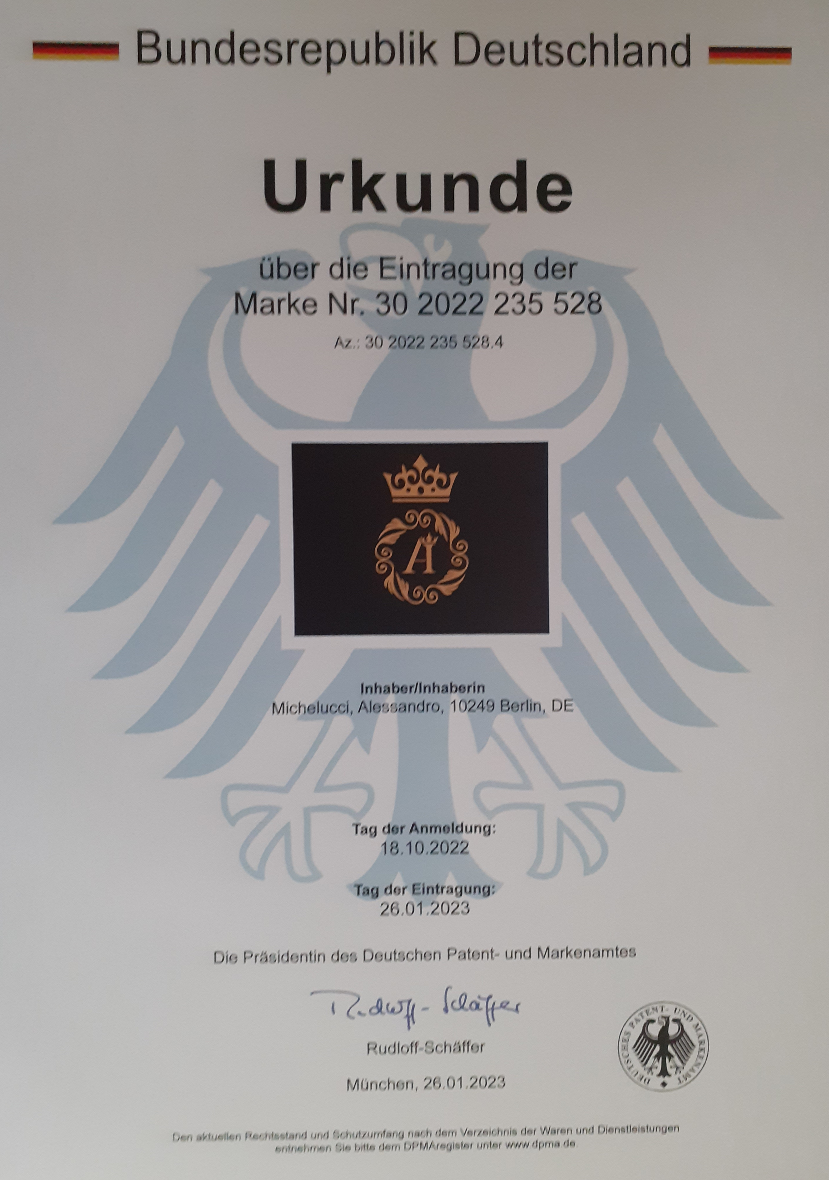 Urkunde Zertifikat